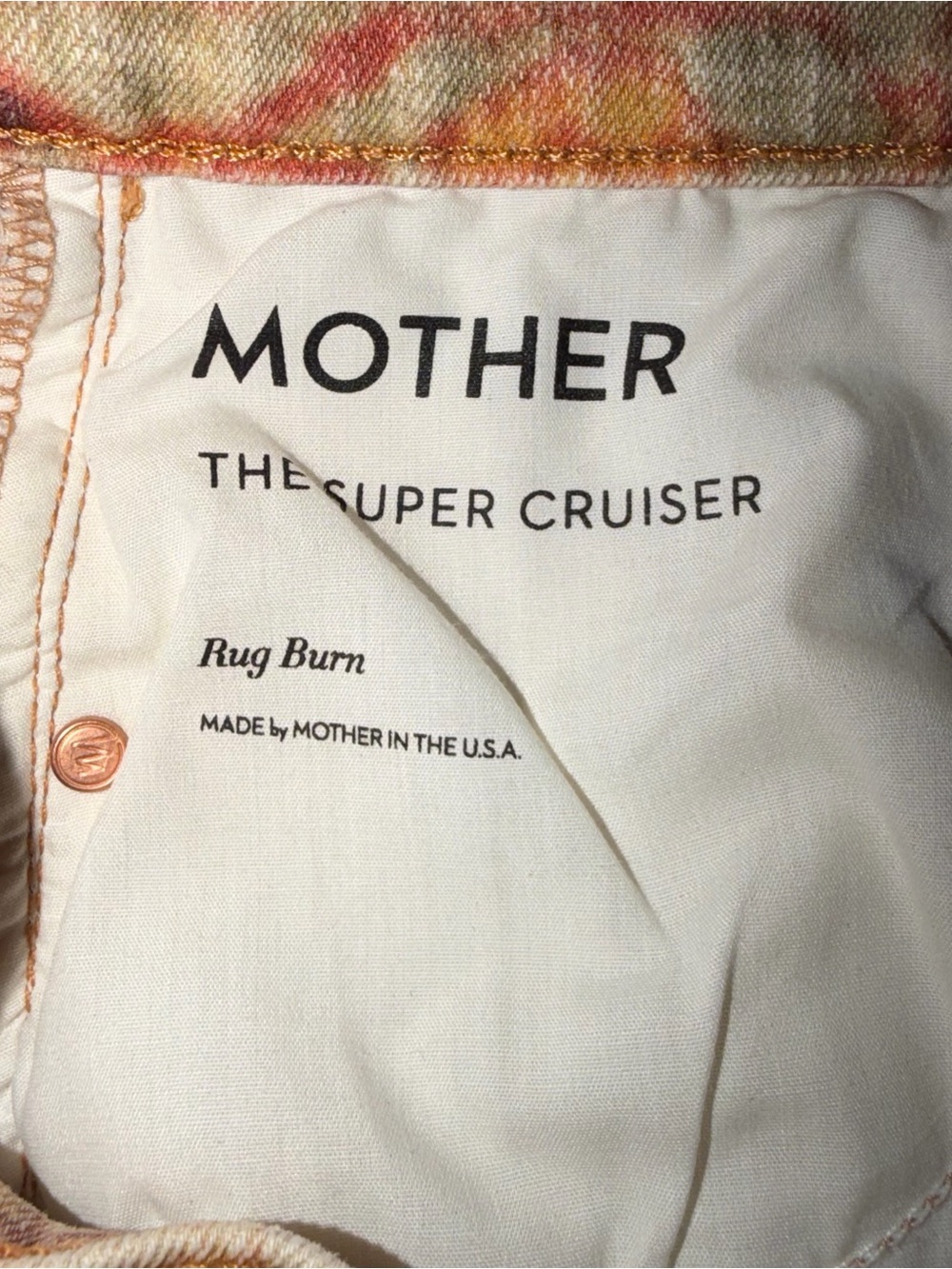 Mother Super Cruiser Rug Burn Size 26 Flare Jeans Boho - Picture 10 of 16
